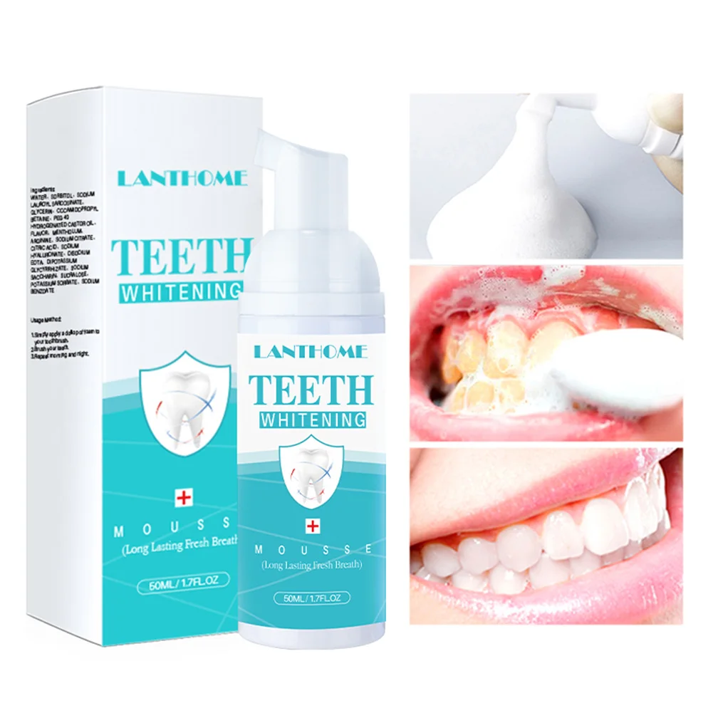 

HEALLOR Tooth Whitening Foam Toothpaste Teeth Stains Removal Freshen Breath Teeth Deep Cleansing Mousse Whiten Tooth Oral Care