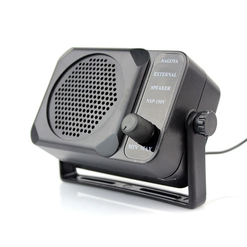 

Niye NSP-150V Mini External Speaker Mobile Radio Microphone for Kenwood Yaesu ICOM Ham Car Radios Loudspeaker