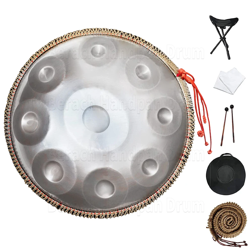 

432HZ/440Hz handpan drum 18 inch 9 notes G minor steel tongue drum meditation instrument beginner tambor yoga instrument gift