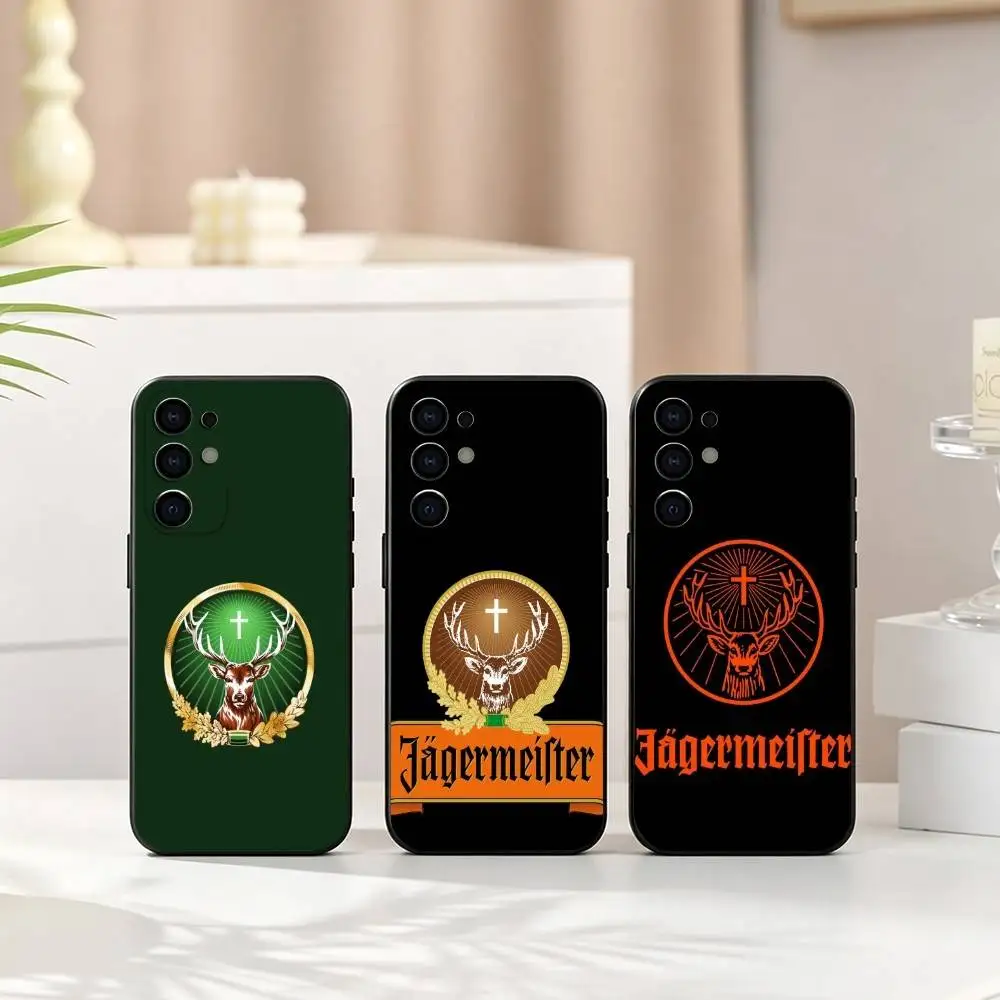 Фото Модный чехол для телефона Jagermeister, черный, силиконовый, мягкий, для Samsung S25, S24, S21, S22, S23, S30, Ultra, S20, Plus, Fe, Lite №1
