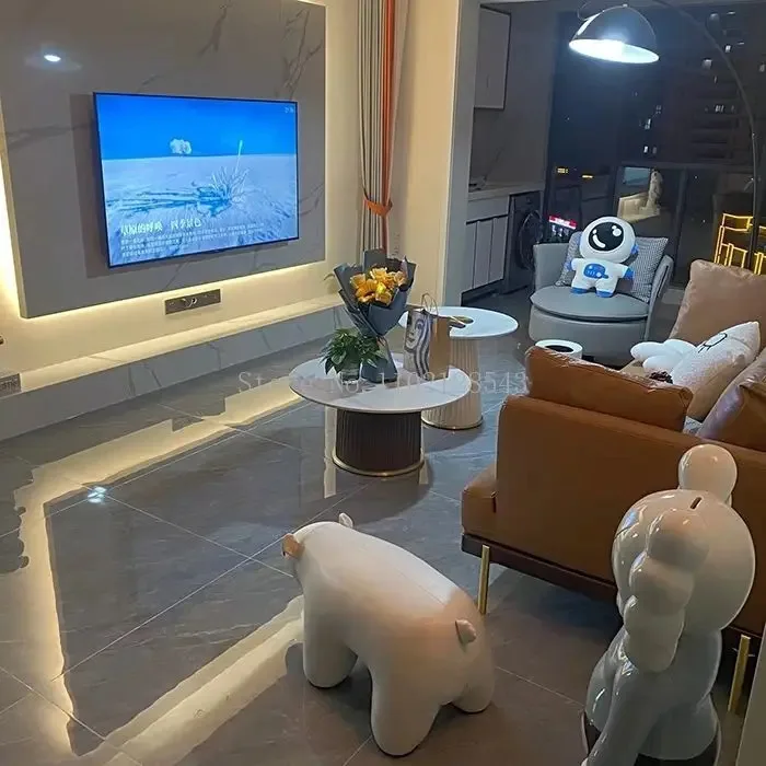 Милый мультяшный табурет с животными для гостиной водонепроницаемый ног обуви