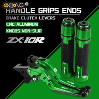zx10r zx 10r 2004 2005 motorcycle cnc brake clutch levers handlebar knobs handle hand grip ends for kawasaki zx10r 2004 2005
