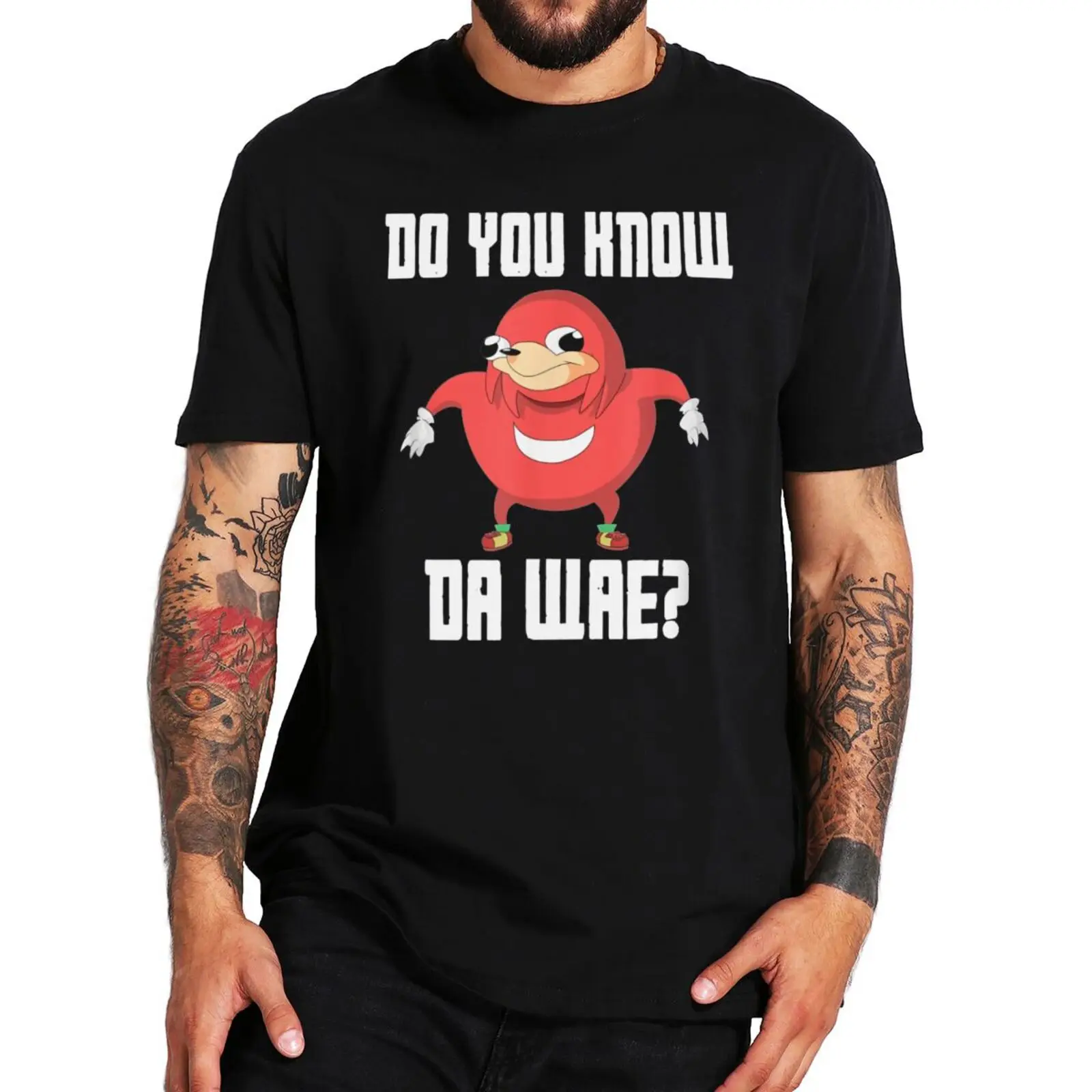 

Do You Know Da Wae T Shirt Way Now Uganda Funny Classic Men's Tshirt Ugandan Knuckles Meme 100% Cotton Summer Tees