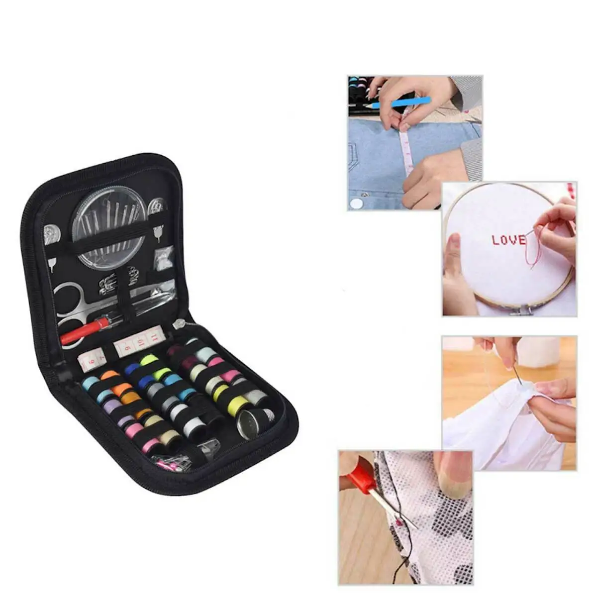 

70 Pack Sewing Tools Set Measuring Tape Scissors Home Travel Portable Sewing Kit Sewing Accessories Crochet Set Sewing Needles