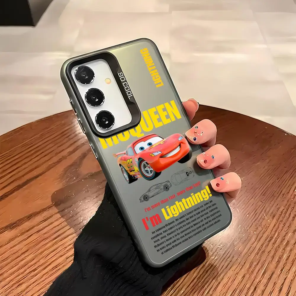 Чехол для телефона Sally Lightning McQueen Mater Samsung Galaxy S25 S24 S23 Ultra S22 Plus S20 A55 лазерный цветной