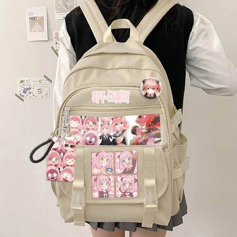 

Anime SPY x FAMILY Anya Forger Fashion Cosplay Harajuku Large Capacity School Backpack Computer Travel Casual Shoulder Bag Gifts