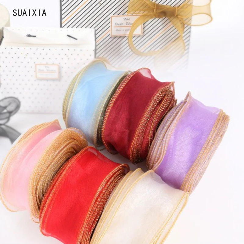 

Fishtail Yarn Wave Silk Organza Ribbon Bowknot Material for Flower Bouquet Wrapping Gift Box Packaging Wedding Party Decorations