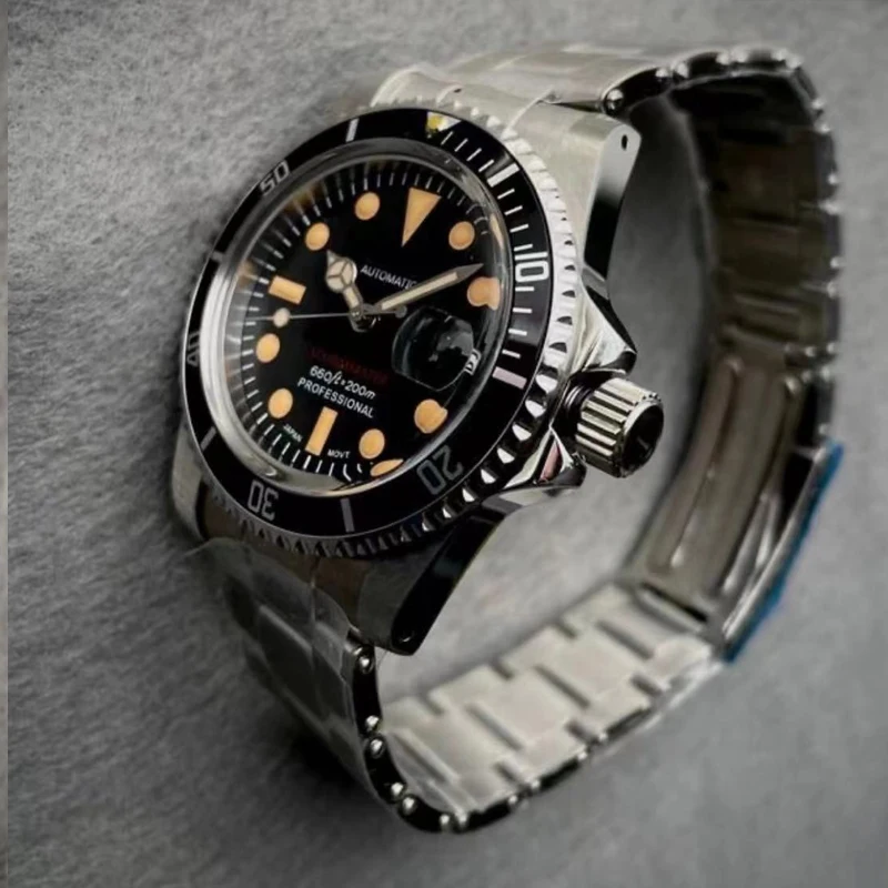 Продажа S модифицированный механический стол Skx007/009 Nh35 автоматический механический сапфировый Ретро зеленый светящийся двунаправленный вращающий...