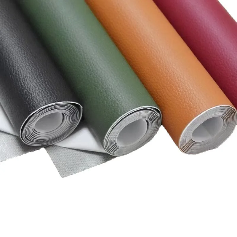 

40cm*200cm White Leather Self-adhesive Litchi Grain for Mending Sofa and Chair Car Interior Sticker Headboard Renovation 0.8mm