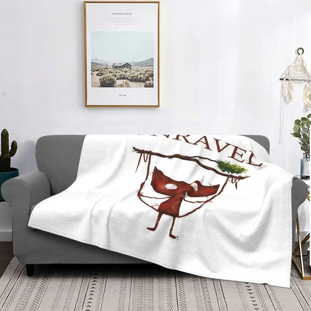 Unravel-Manta de hilo para Boy a cuadros cama colcha manta felpa Anime Sudadera con capucha funda для детей |