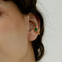 vintage diamond chain 925 sterling silver earbone clip openings zircon pierceless earrings aretes de mujer modernos mayoreo