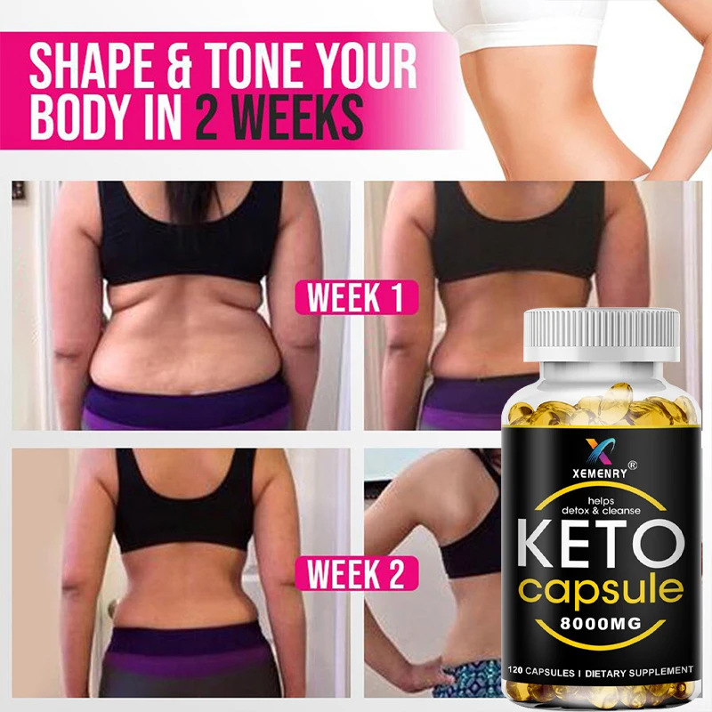

Ketogenic Capsules, Belly Fat Burner, Weight Loss Booster, Help Boost Immunity Detox Boost Metabolism Suppress Appetite