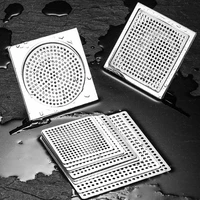 square floor drain cover 304 stainless steel hair filter catcher stopper net anti odor balcony lavatory floor drain cover slip