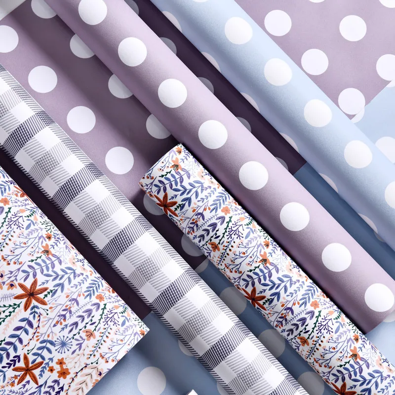 

Dot Plaid Clothing Store PVC Self-adhesive Wallpaper Furniture Refurbished Bedroom Stickers