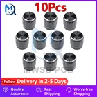 Ручки регулировки громкости, 10 шт.лот, 6 мм, черные металлические вставки для вала с накаткой, ручка потенциометра, диаметр 15 мм x 16,5 мм, высота
