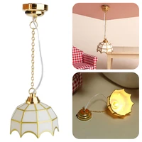 112 dollhouse miniature chandelier ceiling lamp led lamp wall lamp with switch furniture scene toy doll house decor accessories