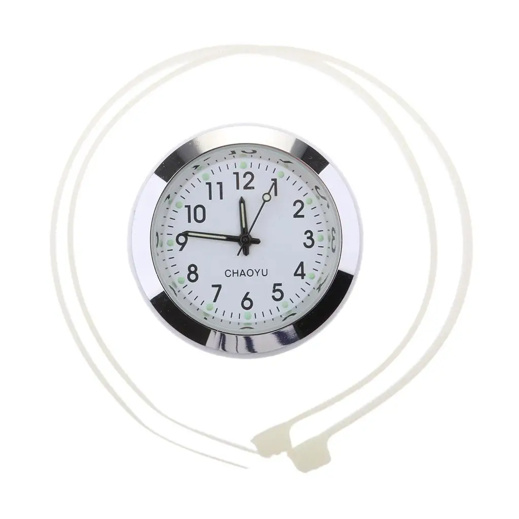 1 Set rcycle Handlebar Dial Mount Clock Luminous Watch &amp Strap for Yamaha Honda Suzuki ATV BIke Etc Accessories