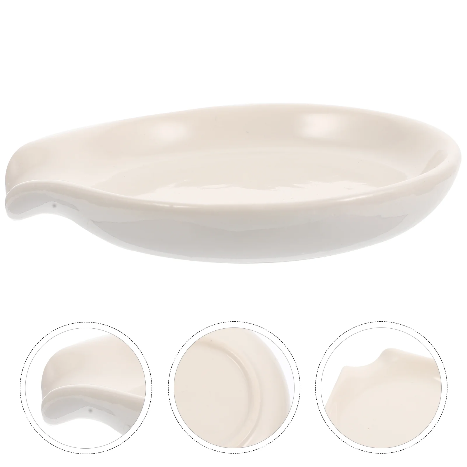 

Rest Spoon Holder Ladle Spatula Cooking Ceramic Porcelain Dish Countertop Platecoffee Soup Farmhouse Rack Kitchen Utensil