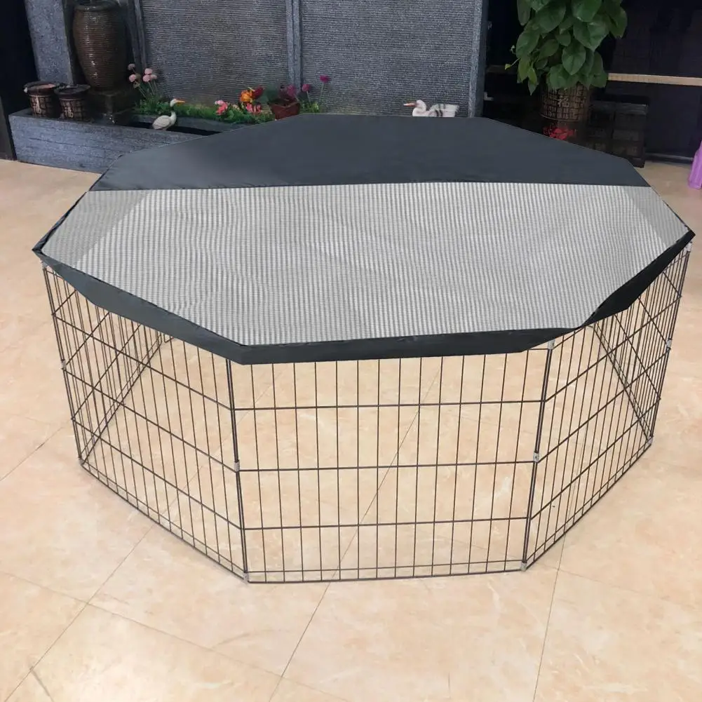 

Sun-proof Unique Never Block Out the Light Pet Playpen Top Cover Octagon Dog Playpen Shaded Cover Eco-friendly for Yard