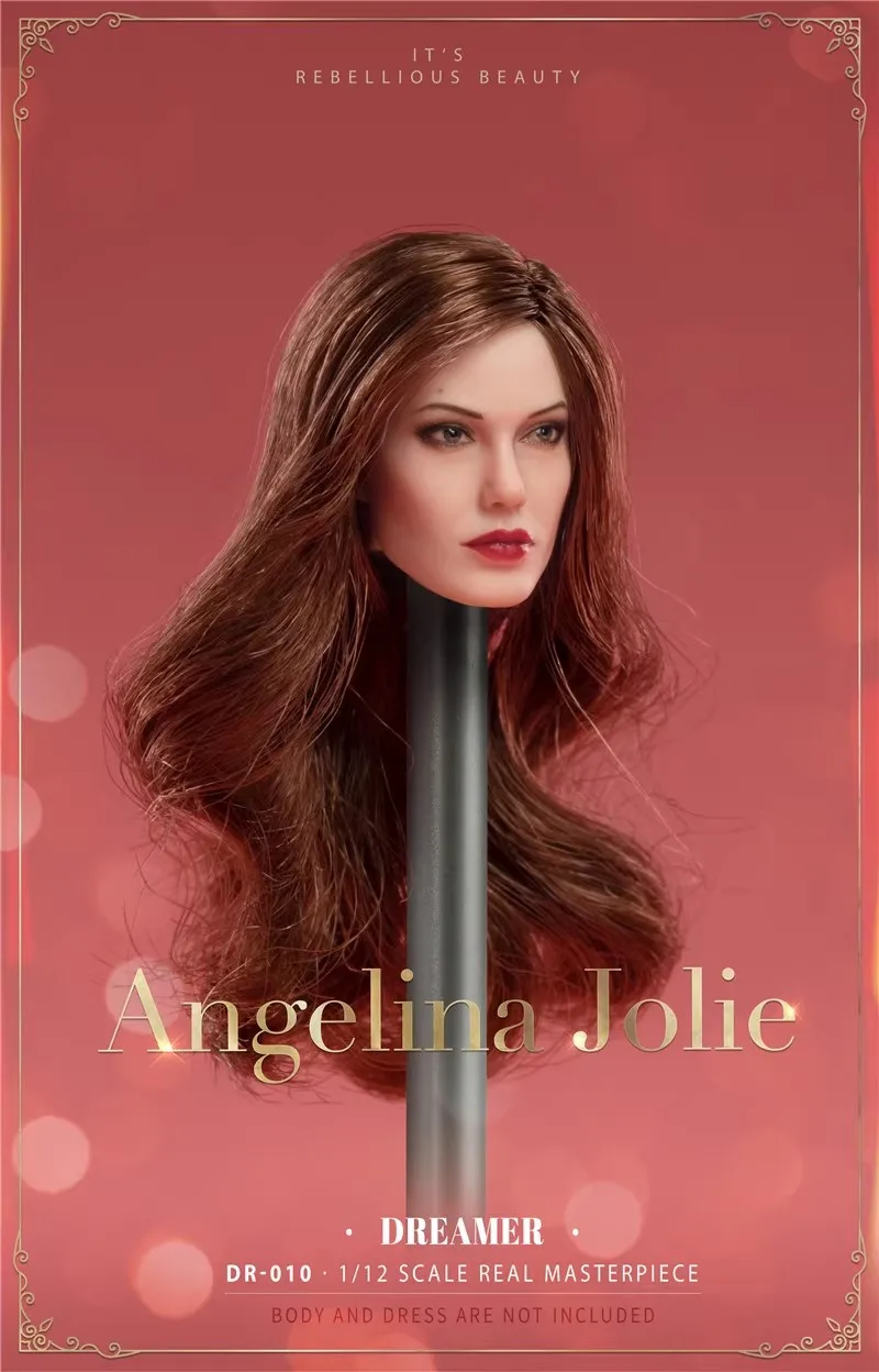 DR-010 1/12 солдат Анджелина Джули голова резьба длинная юбка на высоких каблуках