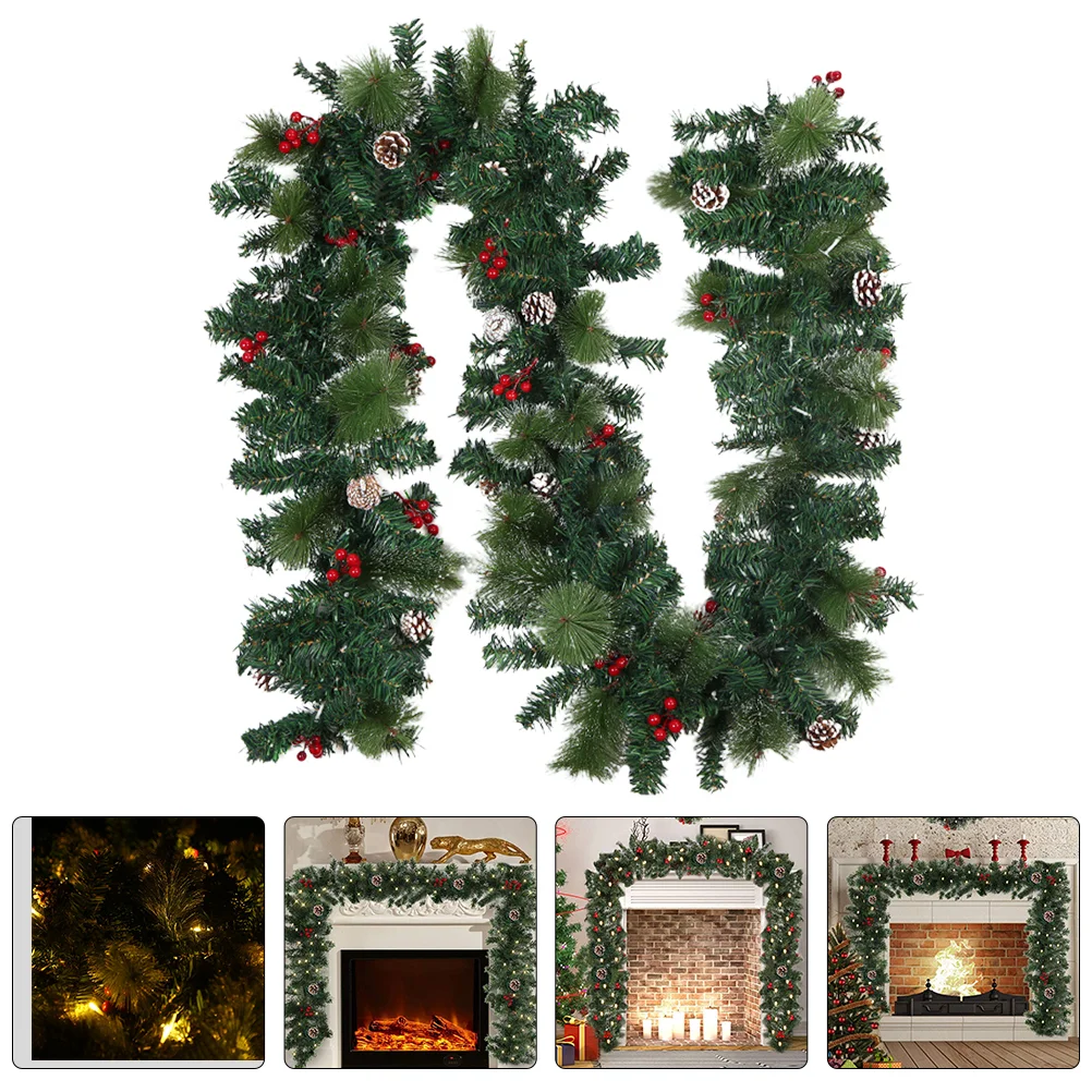 

Christmas Rattan Garland Festival Decorative Rattan with String Home Decor