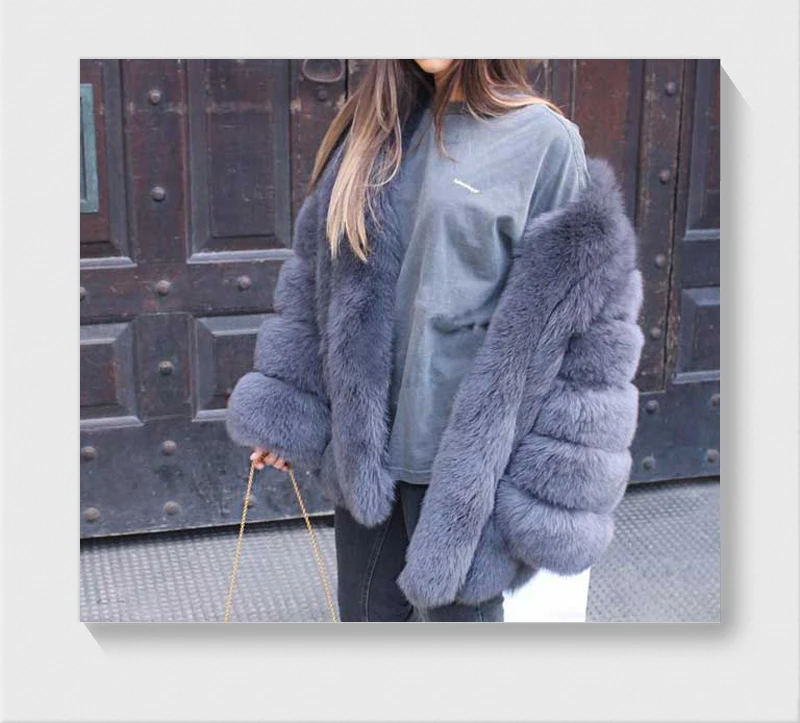 Women Clothes Autumn Winter Fur Coat High Quality faux   Fur overcoat Plus Size Thicken Warm Long Coats Female