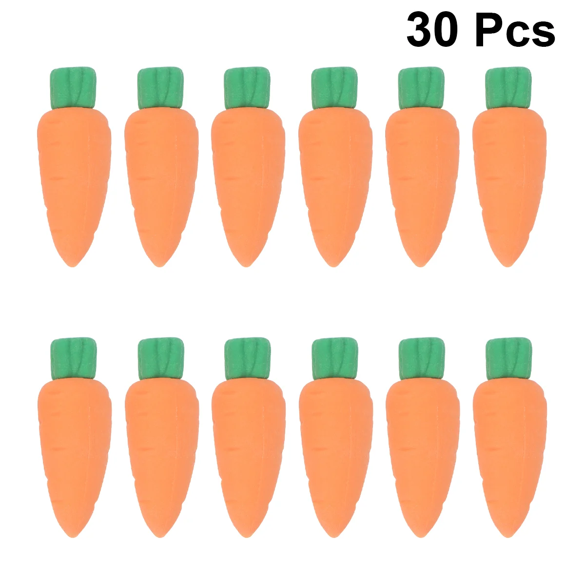 

30pcs Carrot Erasers Rubber Eraser Novelty Easters Party Favors Gifts for Kids Stationery School