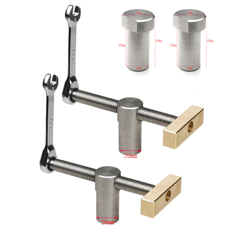 

U50 деревообрабатывающий Настольный зажим, латунный зажим с быстрой фиксацией, быстрое крепление, набор инструментов для столярных суставов с отверстием 20 мм, деревообрабатывающие скамейки