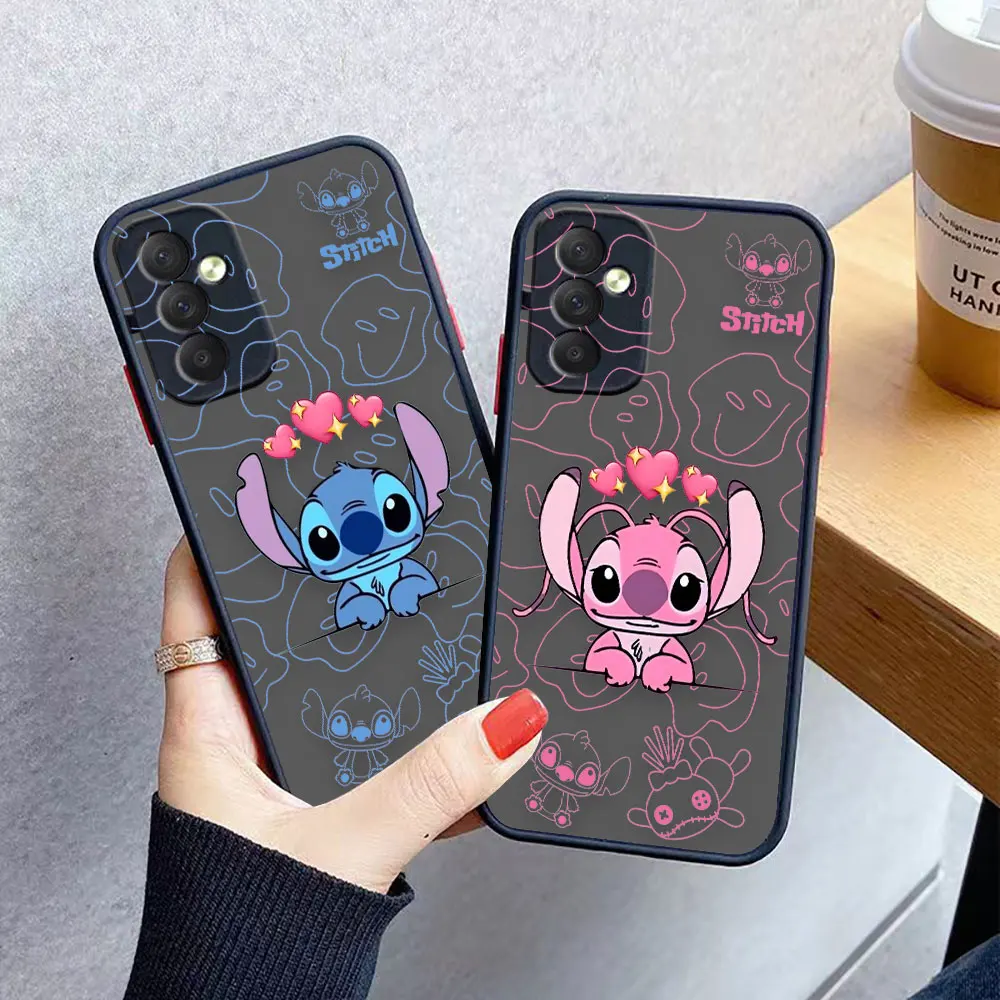 

Matte Case for Samsung Galaxy M62 M53 M52 M51 M33 M32 M31 M30S M23 M10 5G J8 J7 J6 J5 J4 Case Funda Lilo & Stitch Stitch Cartoon