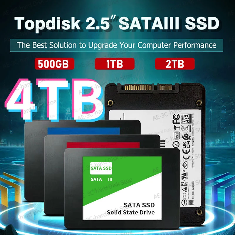 

Оригинальный высокоскоростной Внутренний твердотельный Накопитель SSD SATAIII на 4 ТБ, 2,5 дюйма, для ПК/ноутбука, mac