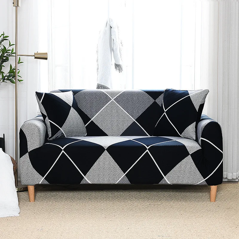 

Elastic Sofa Covers For Living Room Funda Sofa Couch Cover Chair Protector 1/2/3/4-seater Geometric Sofa Slipcovers