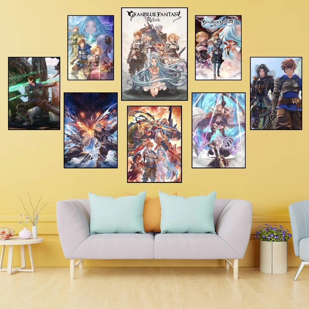 G-Granblue Fantasy Relink игровой плакат печать настенная живопись спальня гостиная