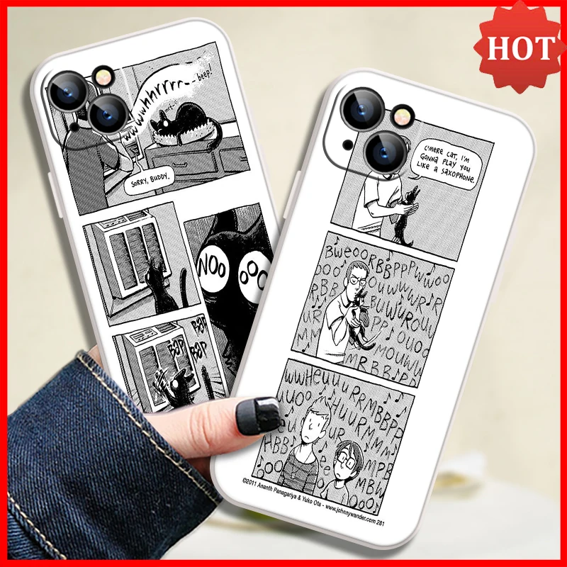 

Funda iPhone 11 Case 12 11 X 7 Xs XR 6s 2020 ProMax SE Plus Mini Max 8 13 6 Strange Cat Behavior Cartoon Back Fundas TPU Slot