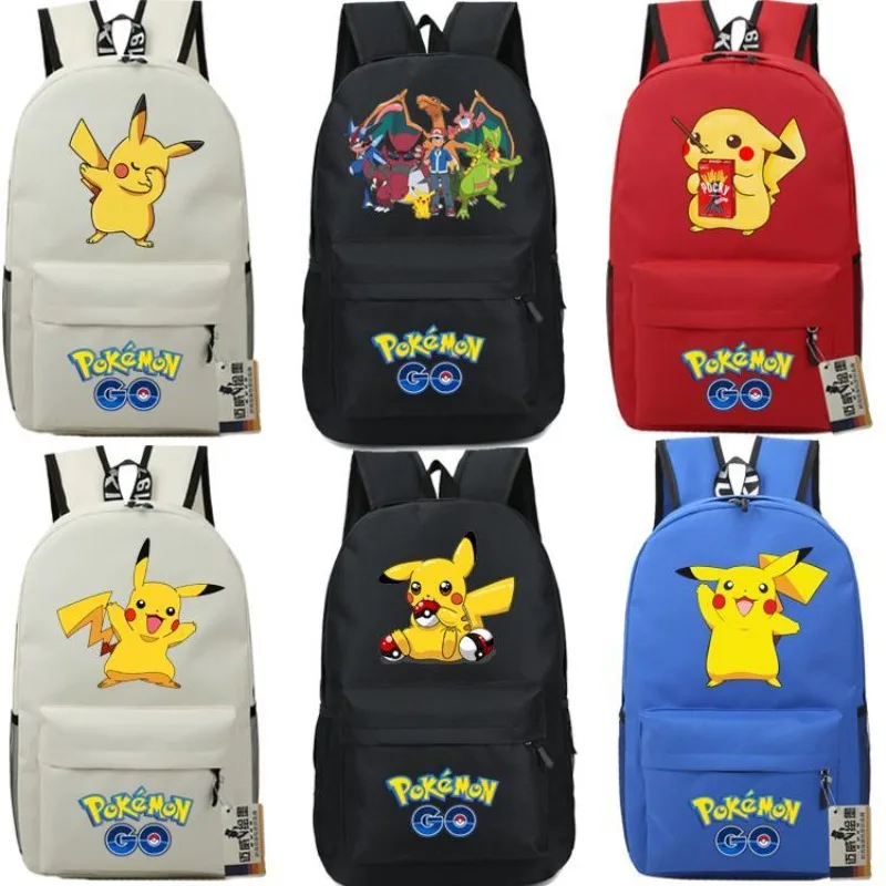 

Anime Pikachu School Bag Pokémon Pokemon Boys and Girls Primary School Students Cartoon Print Backpack Shoulder Bag