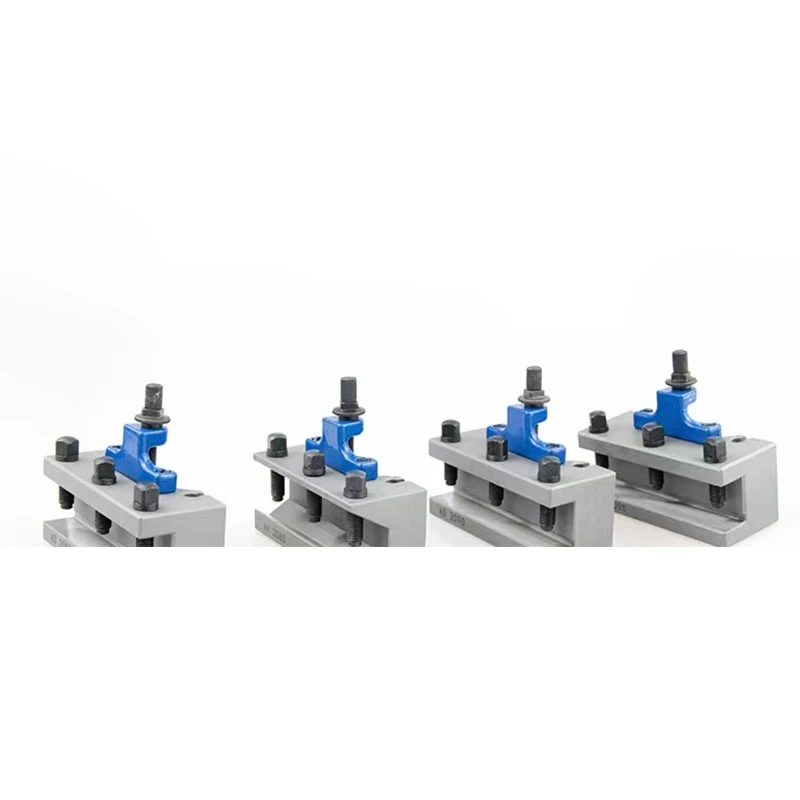 

Quick Change Tool Lathe Swing Dia.150~300mm QCT Post Turret Kits include 1pcs tool post+4pcs Tool Holders TOOA1