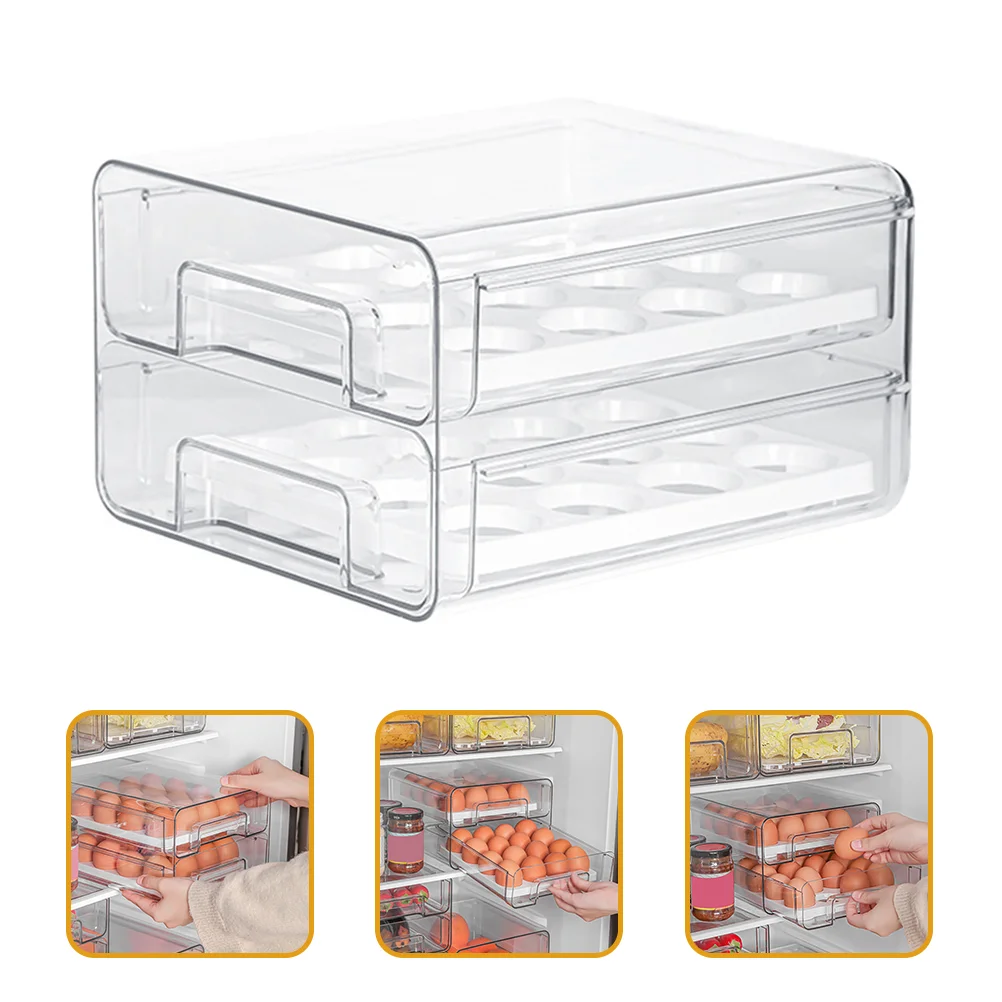 

Egg Holder Storage Box Tray Container Refrigerator Organizer Fridge Drawer Countertop Rack Freezers Capacity Duck Or Chicken