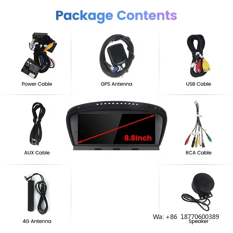 Фото Автомобильный DVD-плеер MEKEDE 680 3D UI Android Snapdragon 8Core с Android-навигацией и DSP для BMW E60 E61 E62 E63 E64 E90 E91 E92 с экраном 8.8 дюйма №4