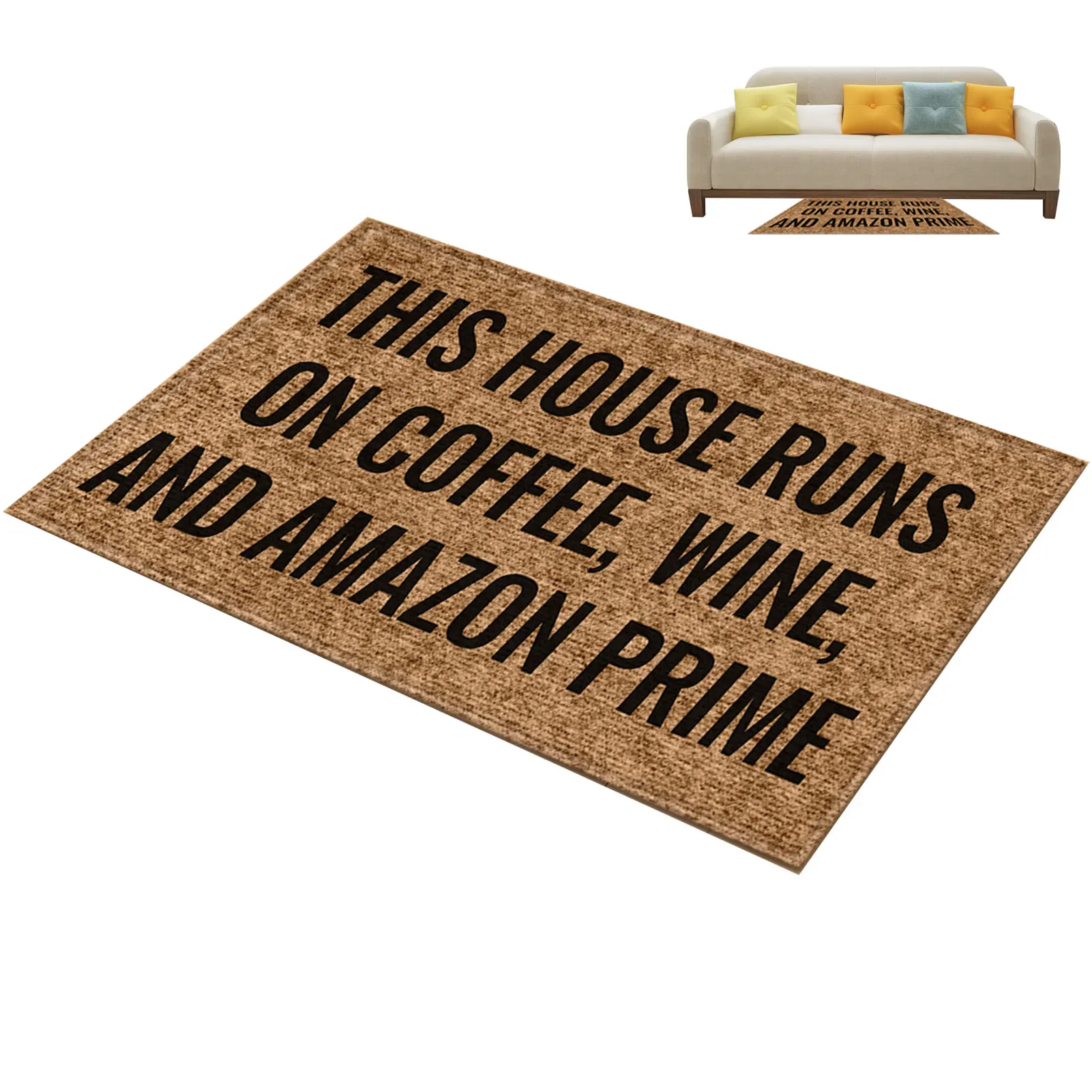 

Придверный коврик с забавными надписями, противоскользящий декоративный коврик для гаража, крыльца, дома, спальни, гостиной, офиса