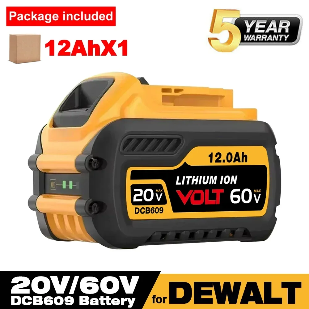 Совместимый литий-ионный аккумулятор 18 Ач для Dewalt DCB200 20 В MAX электроинструмента
