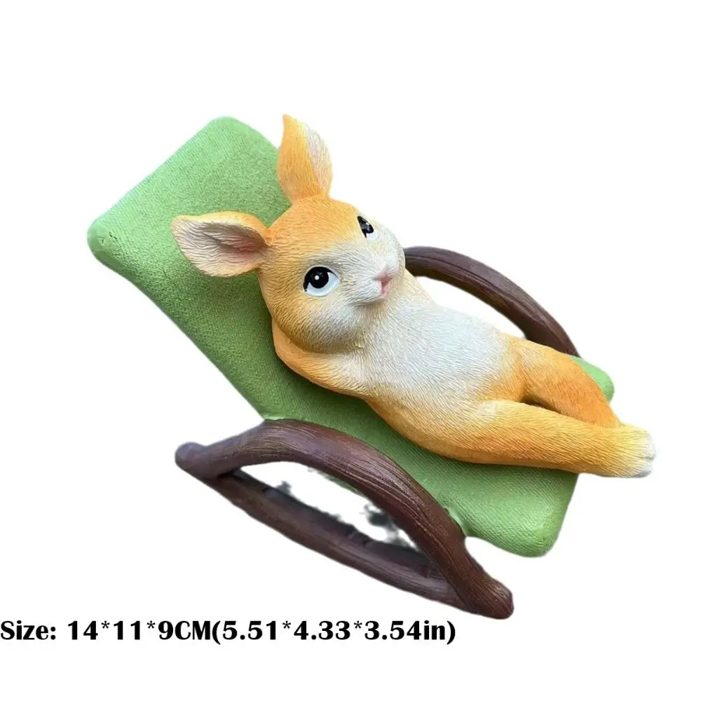 Кресло-качалка украшения в виде кролика животных садовые аксессуары уличная