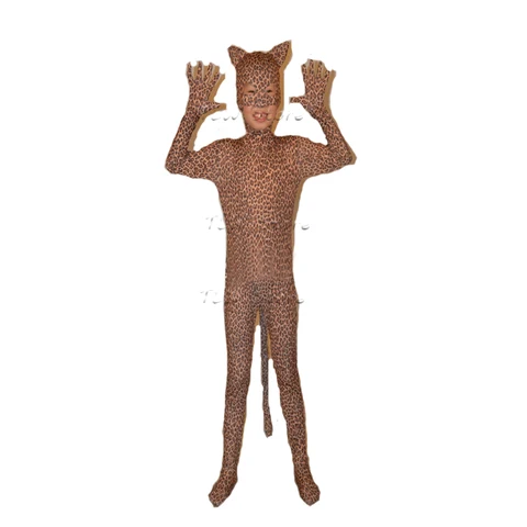 Костюм на Хэллоуин, костюм тигра из спандекса, костюм для косплея Zentai, Зебра, Леопардовый боди, унитардный боди, тянущийся полноразмерный костюм с животными