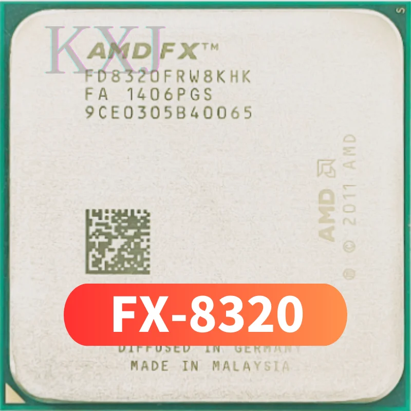 

AMD FX-Series FX-8320 FX 8320 3.5 GHz Used Eight-Core CPU Processor FD8320FRW8KHK Socket AM3+