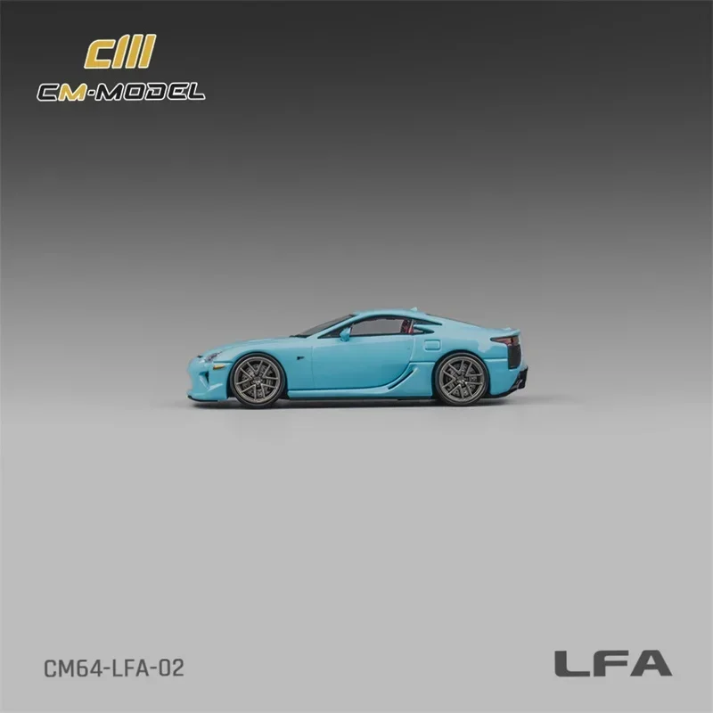 CM МОДЕЛЬ 1:64 LFA BabyBlue Литая под давлением модель автомобиля