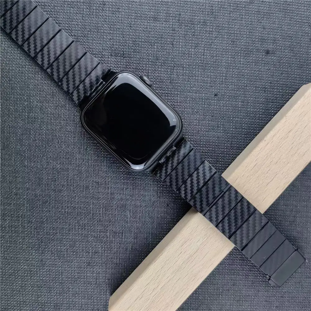 

44mm 42mm Apple Sports Watch Imitation carbon fiber 41mm 45mm Lightweight Link Strap 40mm 38mm Bracelet iWatch Series 7/6/5/4/3