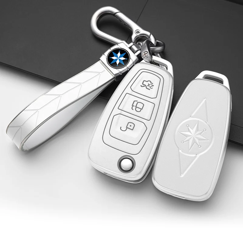 

TPU Key Case Cover Bag Shell Keychain for Ford Focus C-Max S-Max Galaxy Mondeo Ranger Transit Tourneo Custom TPU Protector