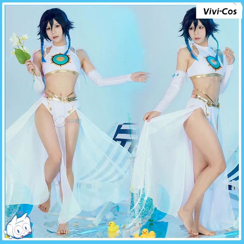 

Vivi-Cos Game Genshin Impact Venti, милые женские костюмы для косплея, одежда для ролевых игр на Хэллоуин, новая модель