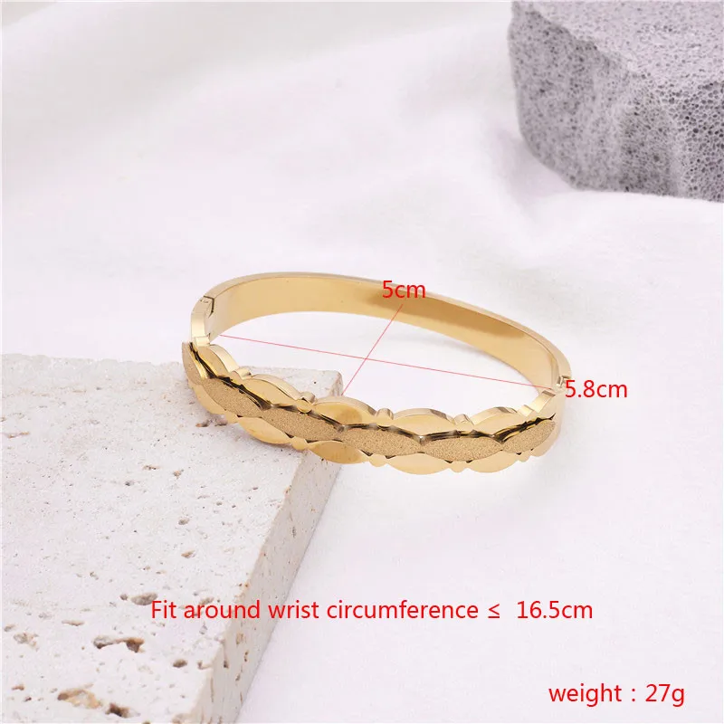 FYSARA для женщин манжета искусственный браслет матовый с водной волной из