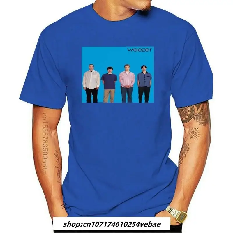 

Новая футболка Weezer, синий альбом, фотоальбом, маленький, средний, большой или Xl