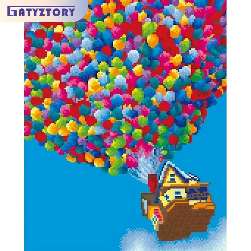 

GATYZTORY 5d Diamond Painting New Arrivals Hot Balloon DIY Diamond Mosaic Full Scenery Kits Embroidery Decor For Home