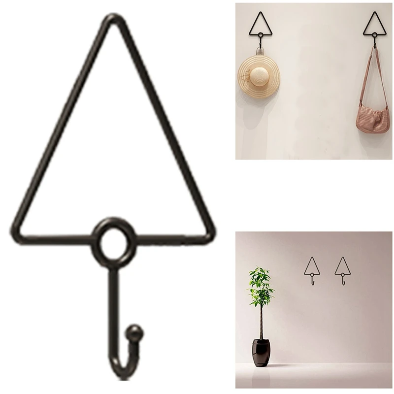 

Black Iron Hooks Coat Hook Single Towel Clothes Hooks For Bathroom Kitchen Garage With Mounting Screws